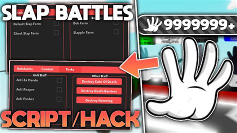 For the things in the "Fun" section, you will need the gloves listed. . Slap battles hack gui